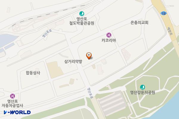 영강동대지회관옆주차장 위치 지도 — 전라남도 나주시 삼영동 160-17번지