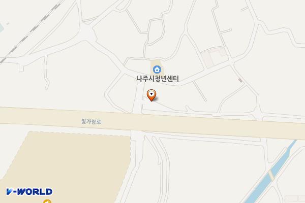(구)송월동행정복지센터앞주차장 위치 지도 — 전라남도 나주시 토계동 616번지