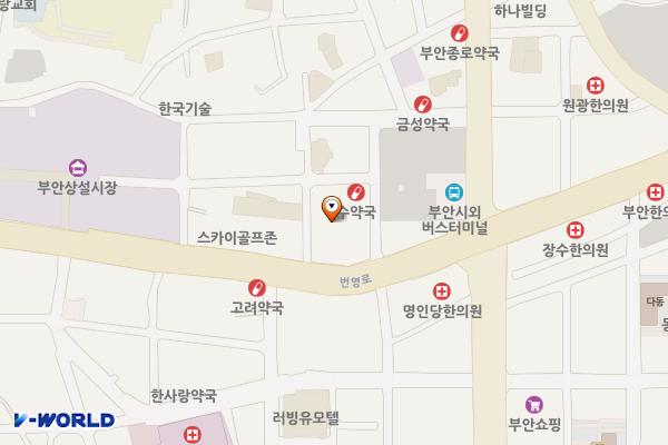부안터미널 공영주차장 위치 지도 — 전북특별자치도 부안군 부안읍 서외리 10-13