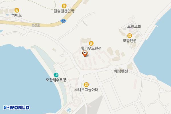 모항해수욕장주차장 위치 지도 — 전북특별자치도 부안군 변산면 도청리 172