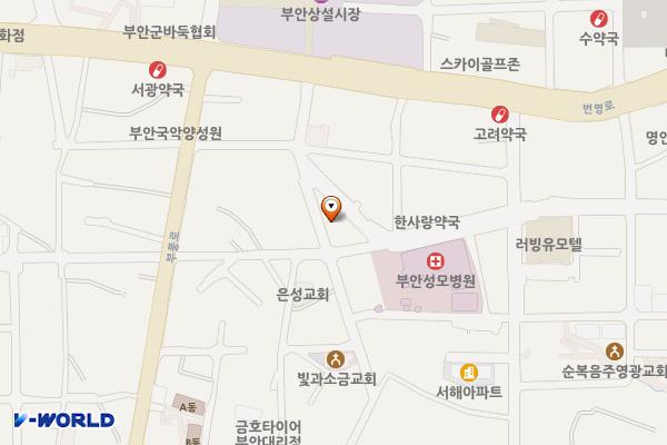석동지구 주차장 위치 지도 — 전북특별자치도 부안군 부안읍 봉덕리 752-1