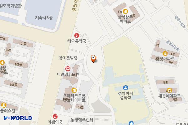칠성로17길인근 위치 지도 — 대구광역시 북구 침산동 163-8