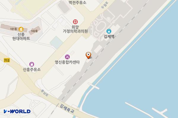 신풍제4(남신) 공영주차장 확장 위치 지도 — 전북특별자치도 김제시 신풍동 13-1