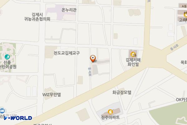 옥산제1(옥정) 공영주차장 위치 지도 — 전북특별자치도 김제시 옥산동 399