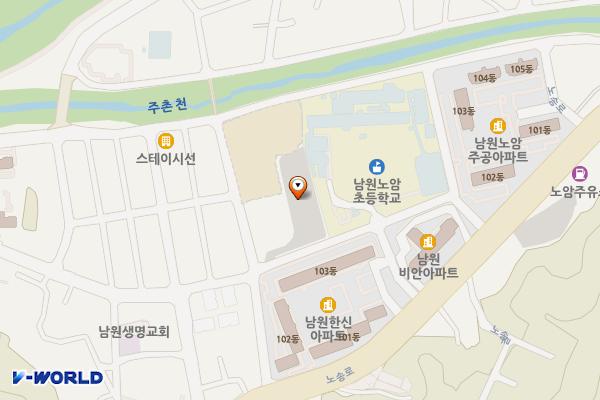 노암초등학교 옆 주차장 위치 지도 — 전북특별자치도 남원시 노암동 266