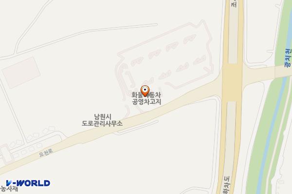화물자동차 공영차고지 위치 지도 — 전북특별자치도 남원시 주생면 상동리 75