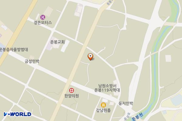 운봉읍 동하지구 마을 인근 위치 지도 — 전북특별자치도 남원시 운봉읍 동천리 514