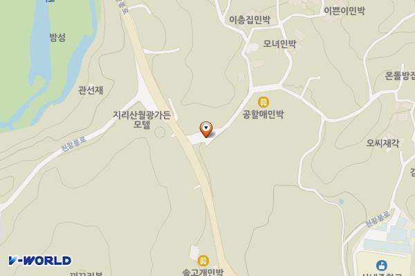 지리산둘레길(산내) 주차장 위치 지도 — 전북특별자치도 남원시 산내면 대정리 534-1
