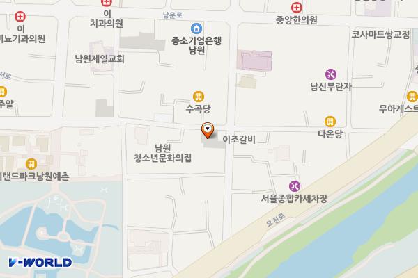 주석건강원 옆 주차장 위치 지도 — 전북특별자치도 남원시 쌍교동 153-1