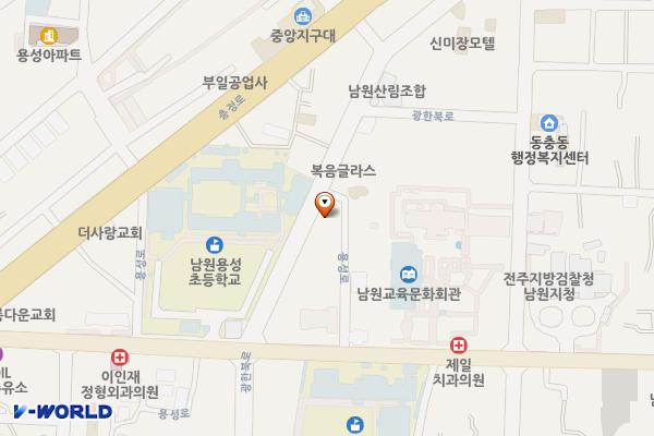 용성초등학교 옆 주차장 위치 지도 — 전북특별자치도 남원시 동충동 188-1