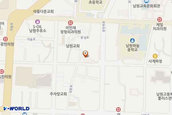 구 군청 주차장 위치 지도 — 전북특별자치도 남원시 하정동 192-4