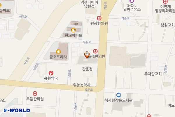 관왕묘 옆 주차장 위치 지도 — 전북특별자치도 남원시 왕정동 51-1