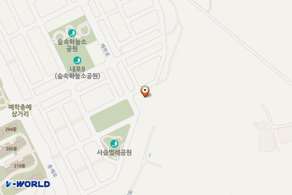 삽교읍 목리 내포 이주자택지 공영주차장(3공구)-3 위치 지도 — 충청남도 예산군 목리 1872