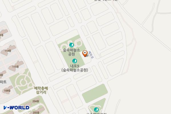 삽교읍 목리 내포 이주자택지 공영주차장(3공구)-1 위치 지도 — 충청남도 예산군 목리 1809