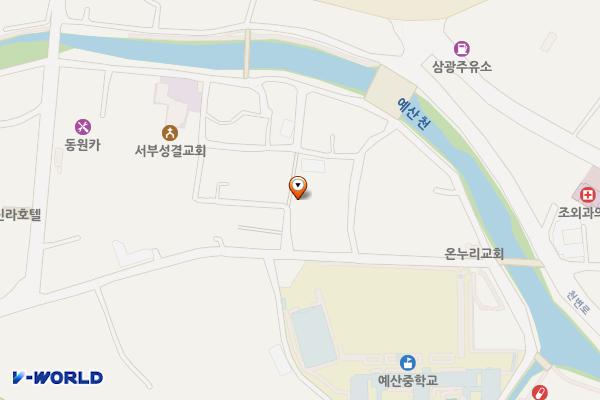 주교7리 쌈지주차장 위치 지도 — 충청남도 예산군 주교리 314-15