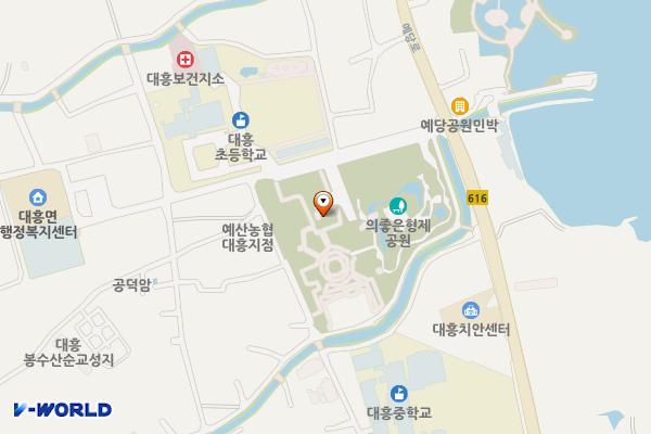 예산리 소형주차장 위치 지도 — 충청남도 예산군 예산리 733-4 외 2필지