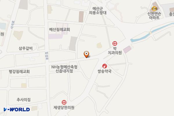삼선당약국~시장입구 위치 지도 — 충청남도 예산군 예산리 742일원
