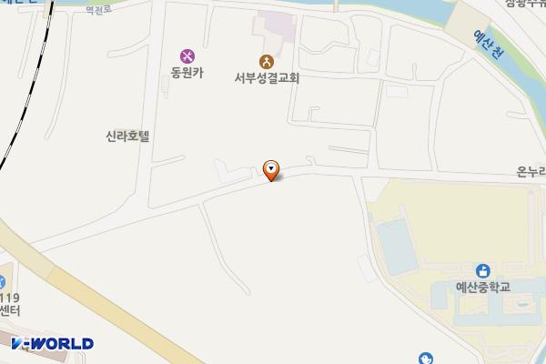 주교7리(주용연립 앞) 쌈지주차장 위치 지도 — 충청남도 예산군 주교리 334-22