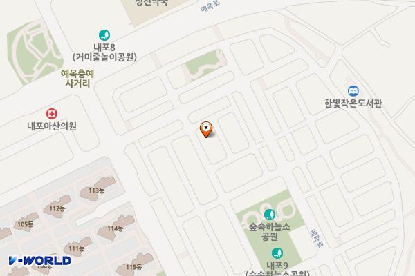 내포신도시 주차장(2공구)-3 위치 지도 — 충청남도 예산군 목리 1783