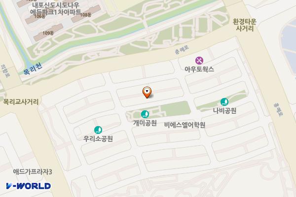 내포신도시 주차장(2공구)-2 위치 지도 — 충청남도 예산군 목리 1061