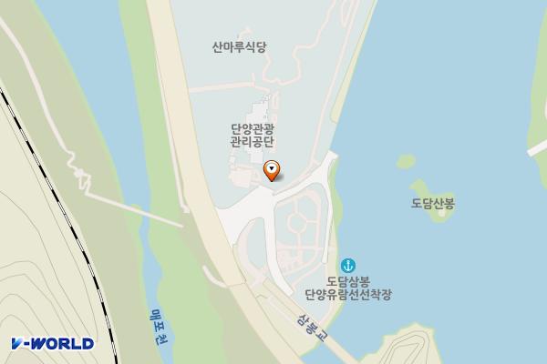 도담삼봉 주차장 위치 지도 — 충청북도 단양군 매포읍 하괴리 83 - 3