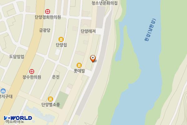 별곡리 하상주차장 위치 지도 — 충청북도 단양군 단양읍 도전리 649