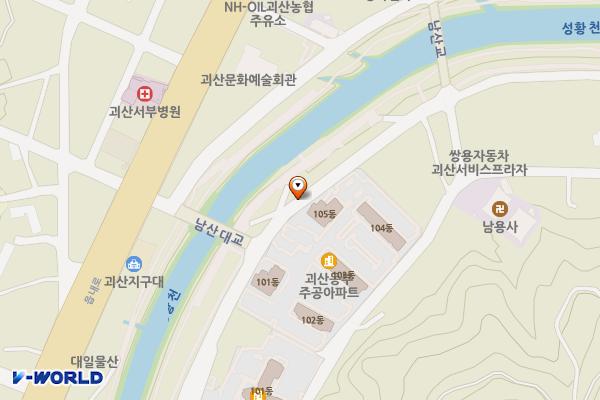노상주차장(동부주공앞(제방도로)) 위치 지도 — 충청북도 괴산군 괴산읍 동부리 796