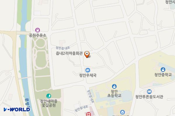 청안면읍내리공영주차장 위치 지도 — 충청북도 괴산군 청안면 읍내리 530-1