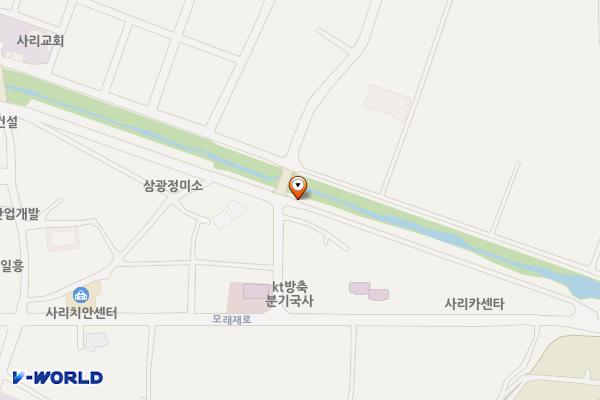 사리면삼거리하상주차장 위치 지도 — 충청북도 괴산군 사리면 방축리 768-201