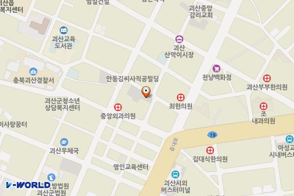 동부2 주차장 위치 지도 — 충청북도 괴산군 괴산읍 동부리 598-2