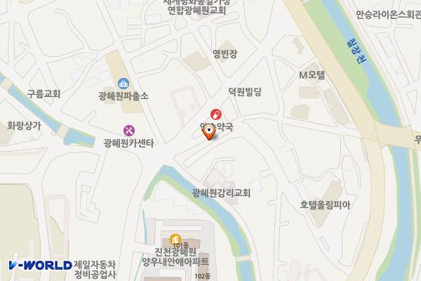 장기1안길 노상주차장 위치 지도 — 충청북도 진천군 광혜원면 장기1길 8