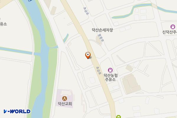용몽리 노상주차장 위치 지도 — 충청북도 진천군 덕산읍 초금로 733