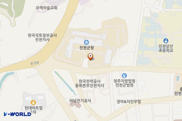 광혜원 화랑(임시)주차장 위치 지도 — 충청북도 진천군 진천읍 상산로 13