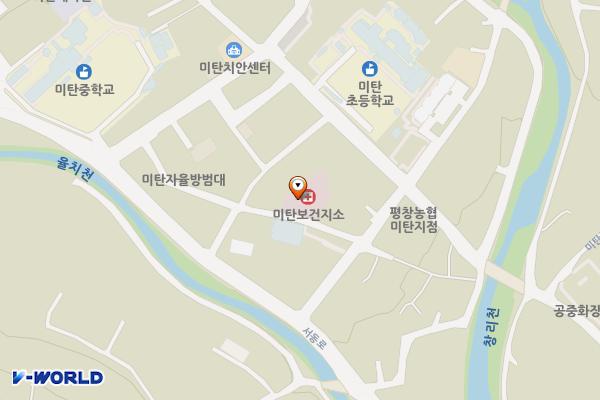 미탄보건지소 위치 지도 — 강원특별자치도 평창군 미탄면 미탄문화길 37