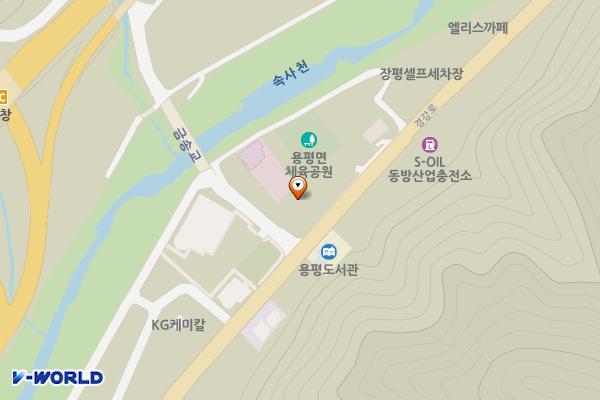 용평 어울림 문화센터 위치 지도 — 강원특별자치도 평창군 용평면 경강로 1697