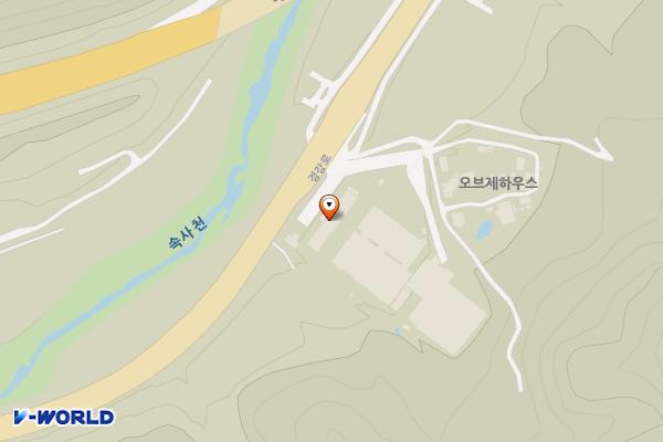 평창푸드통합지원센터 위치 지도 — 강원특별자치도 평창군 용평면 경강로 2220