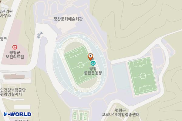 평창 종합운동장 주차장 위치 지도 — 강원특별자치도 평창군 평창읍 종부로 69-27