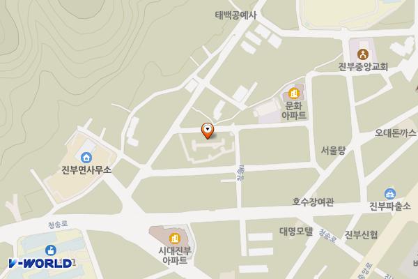 진부면 공영주차장 위치 지도 — 강원특별자치도 평창군 진부면 하진부리 147-6