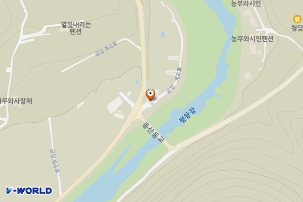 정강원 강변주차장 위치 지도 — 강원특별자치도 평창군 용평면 금당계곡로 2010-4