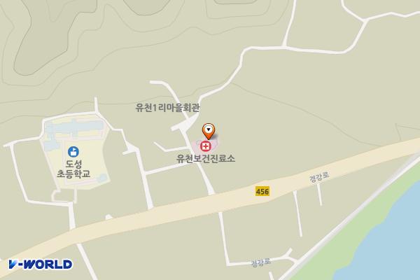 유천보건진료소 앞 공영주차장 위치 지도 — 강원특별자치도 평창군 대관령면 전나무길 8
