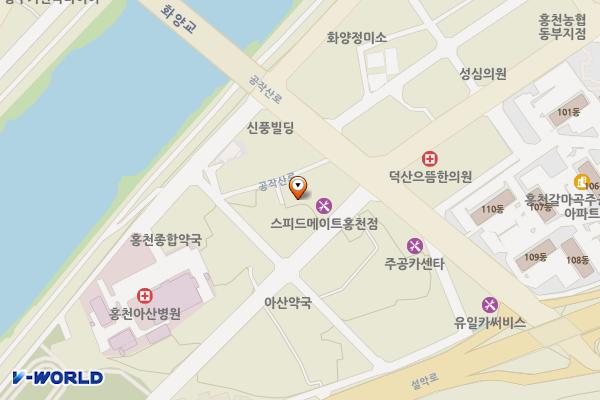 갈마곡리 공영노외주차장(6) 위치 지도 — 강원특별자치도 홍천군 홍천읍 갈마곡리 474