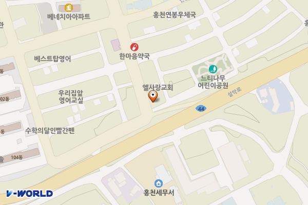 새마을금고↔세무사윤동수사무소 위치 지도 — 강원특별자치도 홍천군 홍천읍 연봉리 479-10