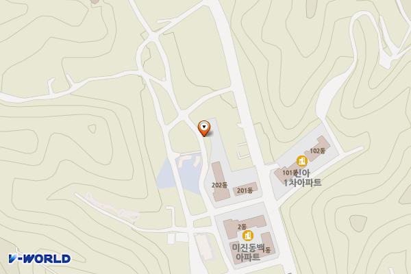 희망리 마지기주택지 공영노외주차장 위치 지도 — 강원특별자치도 홍천군 홍천읍 희망리 408-79
