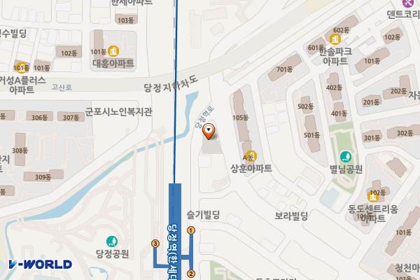 당정12공영주차장 위치 지도 — 경기도 군포시 당정역로 100
