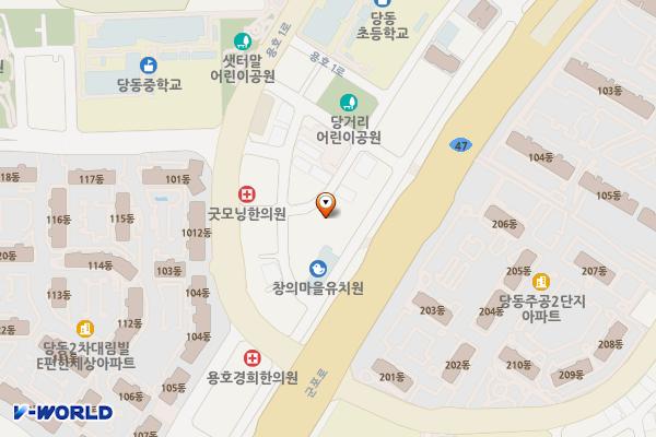 당동3공영주차장 위치 지도 — 경기도 군포시 용호1로16번길 8
