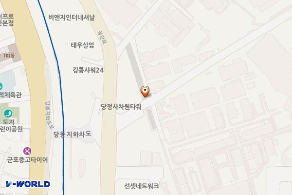 당정8공영주차장 위치 지도 — 경기도 군포시 농심로 7 (좌측)