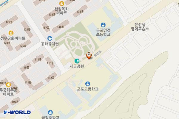 금정동891노상주차장 위치 지도 — 경기도 군포시 금정동 891