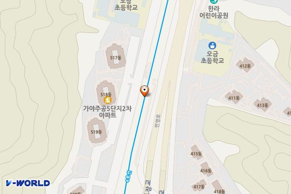 근린철도노상주차장 위치 지도 — 경기도 군포시 산본동 1231-2