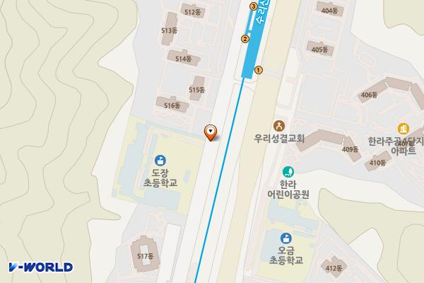 산본동1230노상주차장 위치 지도 — 경기도 군포시 산본동 1230