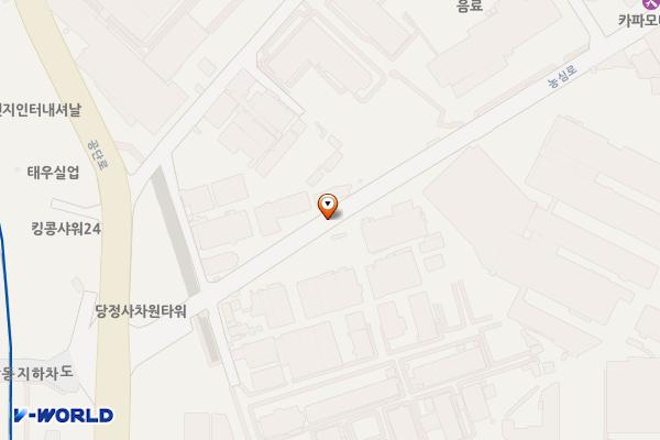 농심로노상주차장 위치 지도 — 경기도 군포시 당정동 277-3